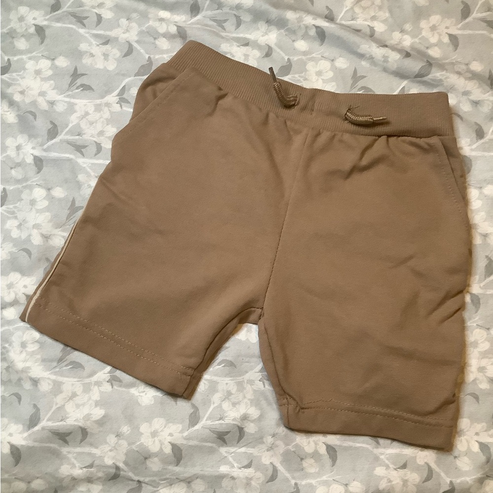 Kenneth Cole Kids Tan Drawstring Shorts